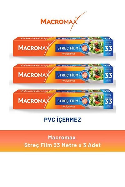 MACROMAX فيلم مطاطي بطول 33 متر - 3 قطع