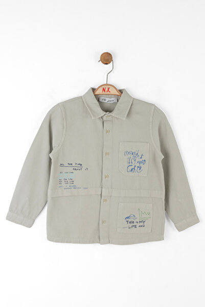 NK 04-08 ΕΤΩΝ ΑΝΔΡΙΚΟ ΠΟΥΚΑΜΙΣΟ ΓΚΡΙ ΑΥΤΟΚΙΝΗΤΟ - ΓΚΡΙ