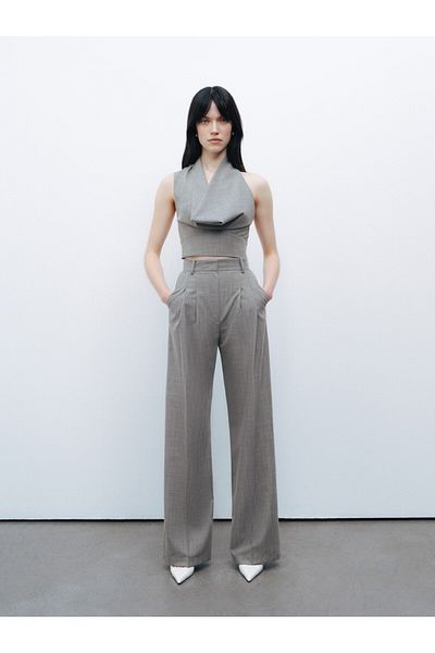 Nocturne Double Pleated Fabric Trousers