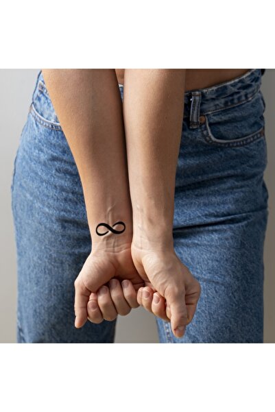 ONE SPRAY TATTOO Minimal Sonsuzluk Dövme Şablonu (SPREYSİZ)