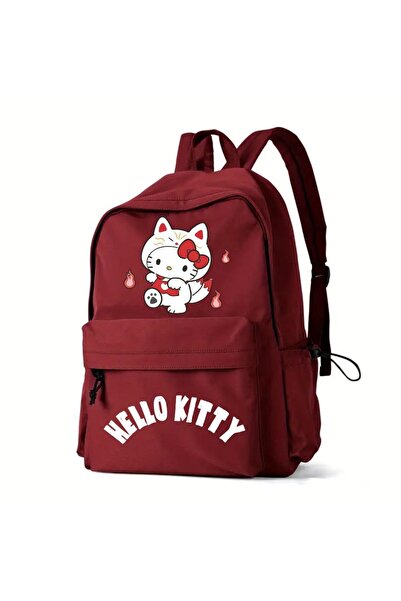 Aesthia Costumul pisică Hello Kitty Ç � � t Culoare Burgundy, Rucsac