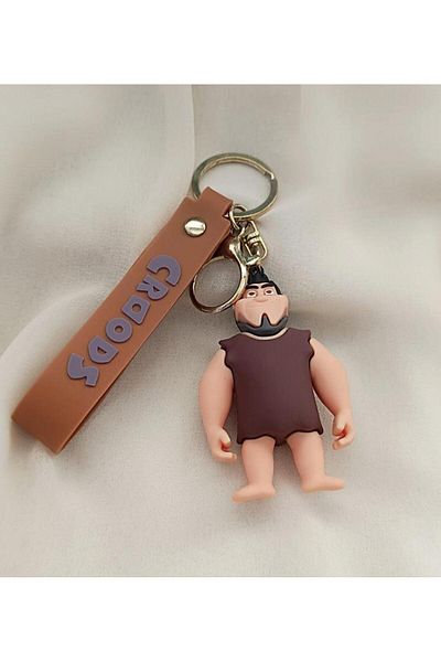 Hd Marketim Στολίδι τσάντας μπρελόκ από σιλικόνη Croods Characters Thunk