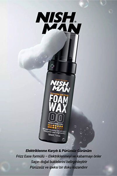 NISHMAN Saç Şekillendirici Köpük Wax 150 ml