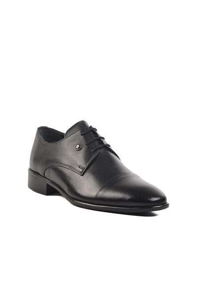 Pierre Cardin 70228 M Μαύρα Γνήσιο Δέρμα Ανδρικά Κλασικά Παπούτσια