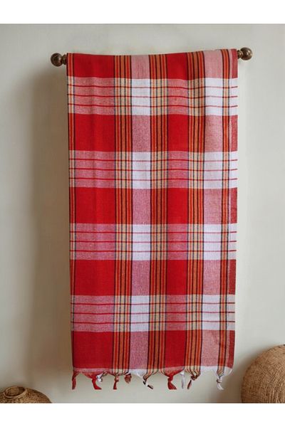 Minteks Κλασικό Κόκκινο Τουρκικό Μπάνιο Peshtemal 80x170 Cm Κατασκευαστής: Σπίτι
