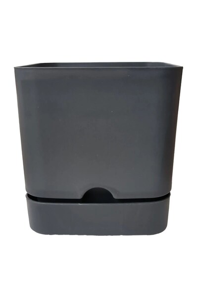 PetGrow Plastik Begonya Kare Saksı-16