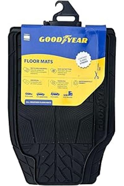 Mu Art Universal 3D Compatible with Goodyear All Vehicles Pool Auto Rubber Mat Front Rear Set