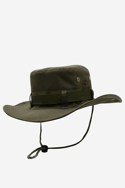 Külah Khaki Green Outdoor Hat UV Protected Bucket Safari Hat