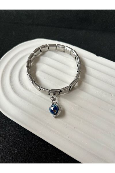 Sepetten Eve Steel Italian Charm Bracelet World Model Adjustable Italian Charm Steel Bracelet 18cm
