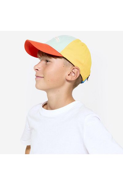 Decathlon Children's Hat - Breathable and Adjustable - Green/Red/Yellow