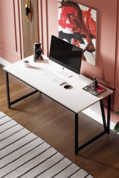 Ceramical MS2 Çalışma Masası,Ofis Masası - 70x160 cm - Beyaz
