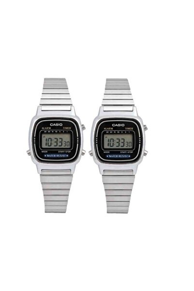 Casio Casio women's watch, two pieces, silver, steel, LA670