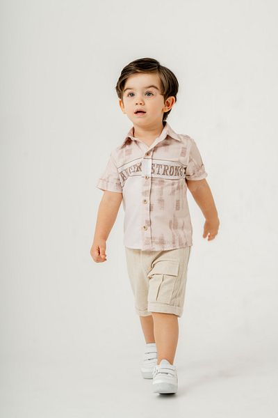 Titimixkids Two Piece Set Bottom Top Shirt Shorts Boys 1-4 Years