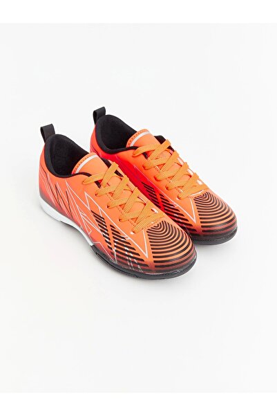 LC Waikiki حذاء LCW STEPS ORANGE للأولاد مطبوع عليه Astroturf Field