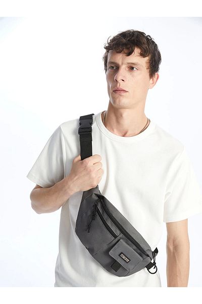 LC Waikiki Lcw Accessories Gray Multi-Compartment Men's Chest Bag