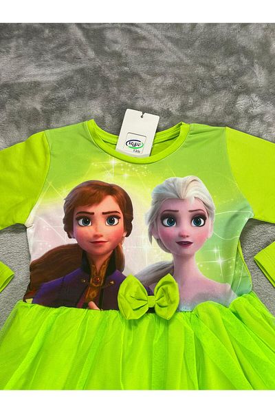 NEWKİDS 6-10 Years Old Girl's Dress with Buckle