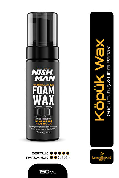 NISHMAN Saç Şekillendirici Köpük Wax 150 ml
