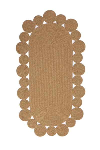 Halı Sepeti Reygon Ege 7 Hasır Dekoratif El Örgüsü Kilim Yolluk Halı