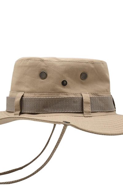 Külah Beige Outdoor Hat UV Protected Bucket Safari Hat