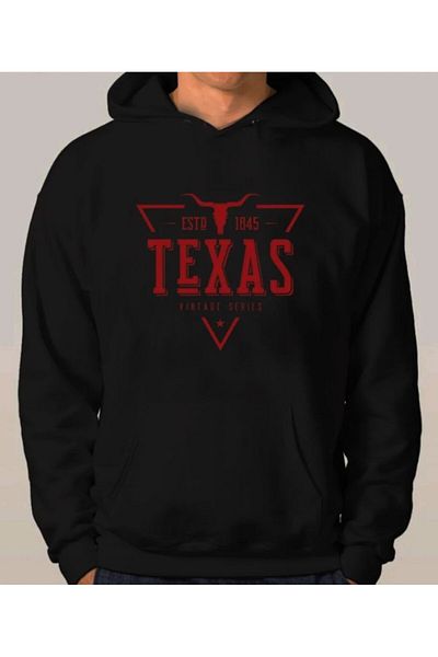 BOHEMGİYİM Unisex Printed Hooded Sweatshirt