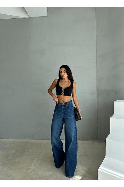 Zeo Basic Extra Baggy Denim Pants