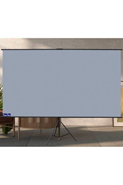 Taviss 221x124 CM ANTİ-LİGHT TRİPOD AYAKLI TAŞINABİLİR VE DUVAR KULLANIMLI PROJEKSİYON PERDESİ