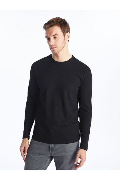 LC Waikiki Crew Neck Long Sleeve Men's T-Shirt