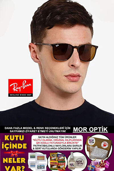 Ray-Ban MOR OPTİK RB4387 (56 SİZE) İNCE HATLI BÜYÜK SİZE MAVİ CAM