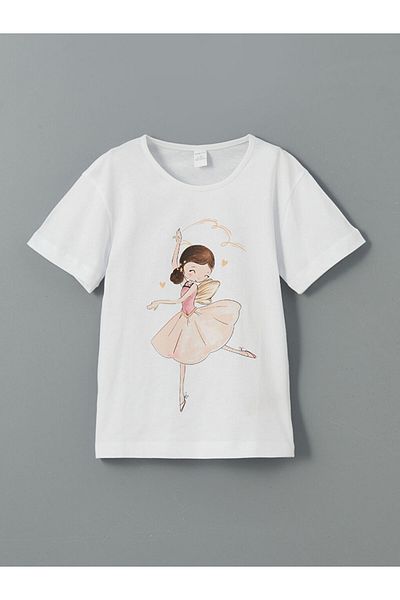 LC Waikiki Printed Girl's T-Shirt and Leggings 2-Pack
