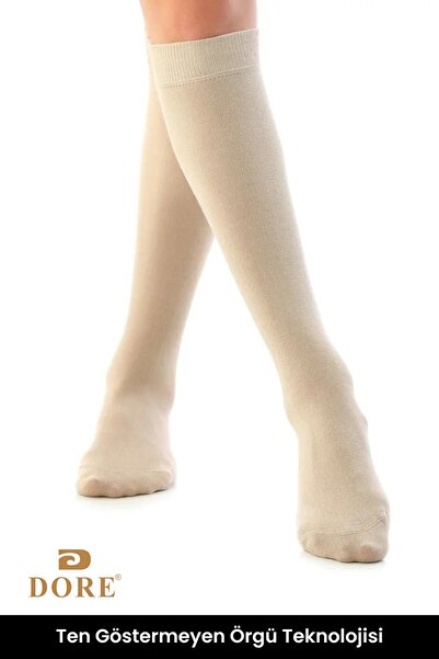 Dore Premium γυναικείες κάλτσες από βαμβάκι μέχρι το γόνατο - 4 ζευγάρια πολυτελείας που δεν εμφανίζουν το δέρμα
