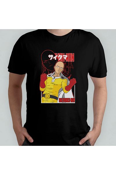 Pixxa Μπλουζάκι One Punch Man Unisex 100% Cotton Crew Neck Μοντέλο 4