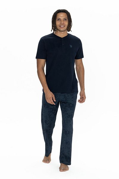 U.S. Polo Assn. Ανδρικό κοντομάνικο σετ πιτζάμες U.S. Polo Assn 3'lier Navy Blue