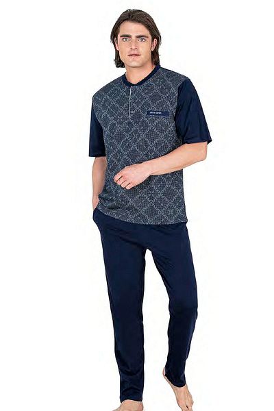 Pierre Cardin 3-Piece Jacquard Pajama Set 6054