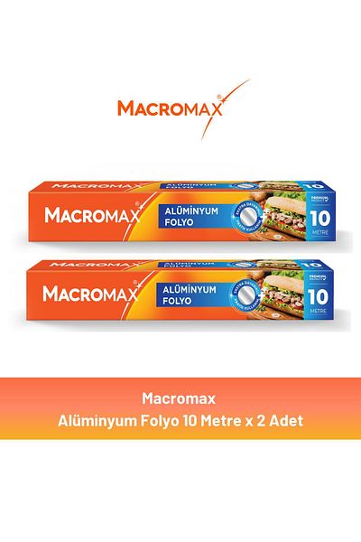 MACROMAX Aluminum Foil 10 Meters X 2 Pieces