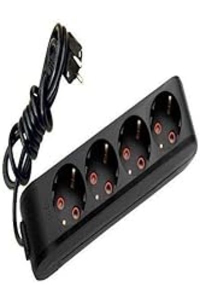 Qedii Sbl Multi-Let Black Quadruple Socket Ball Wired Ç.K. 3 Mt Sblshp 1064356