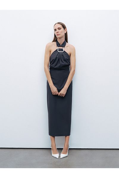 Nocturne Φόρεμα Halter Midi