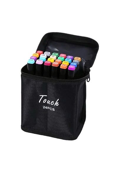 BEYZANA 24 Pieces Double Sided Professional Marker Paint Pen Set