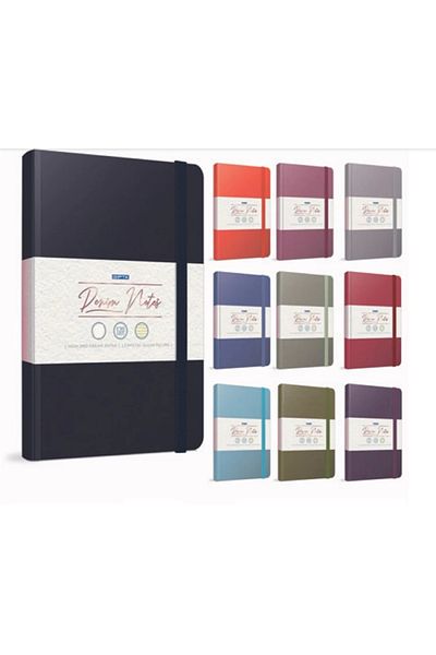 Gıpta Denim Notes Thread Stitched Hard Cover Notebook 19X26 120Yp. Striped