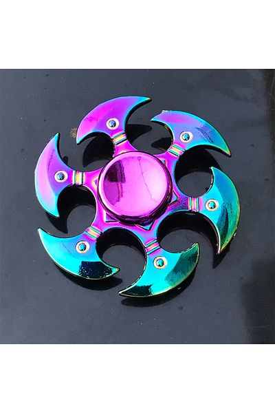 Choice Q17 New Metal Rainbow Fidget Spinner Gradient Color R188 Mute Bearing EDC Hand Spinner Fingertip Gyr
