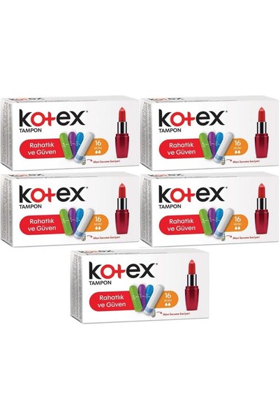 Kotex Tampon Mini 80 Li Set (5PK*16)