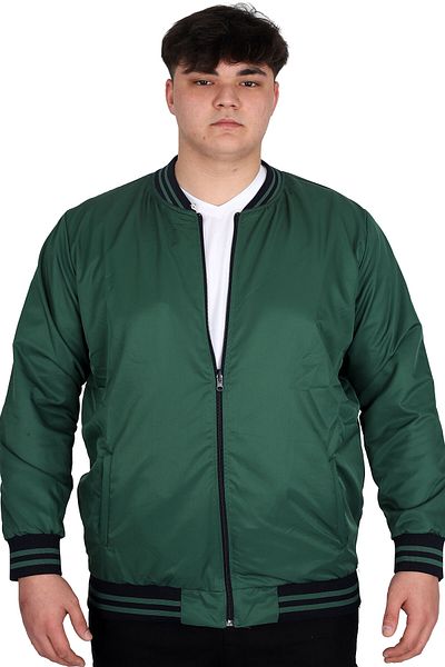 ModeXL Ανδρικό παλτό διπλής όψης Mode XL Plus Size 23652 Navy Blue-Green