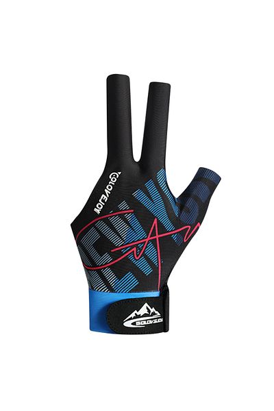 Choice Blue Billiard Gloves Three Finger Gloves Elastic Snooker Pool Gloves Adjustable Billiard Training Gl