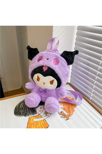 Choice A-15 Kawaii Sanrio Bag Kuromi Plush Backpack Lolita Style Plushies Stuffed Animal Doll Toys My Melod