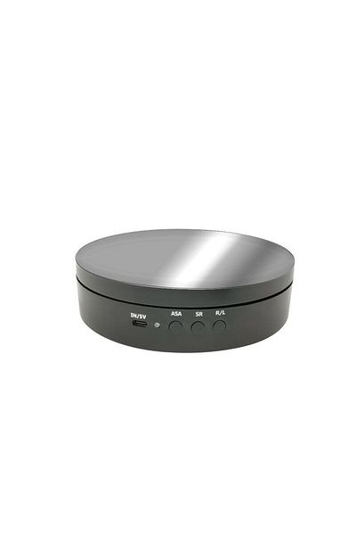 Choice 138mm Black Type-c Photography Turntable Electric Rotating Display Stand 360 Degree With Remote Cont