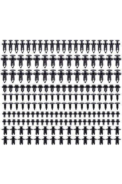 Choice1 190pcs 190pcs Universal Car Fender Liner Clips 6 Size Plastic Fastene...