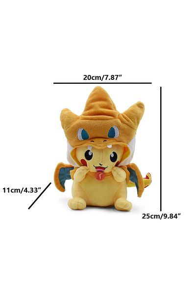 Choice Rayquaza YE Pikachu3 Cos Eevee Pikachu Cosplay Plush Toys Charizard Peluche Lucario Stuffed Animal D