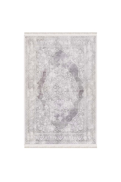 İpek Halı İpek Mekik Halı Blossom 13637 Gri Salon Halısı