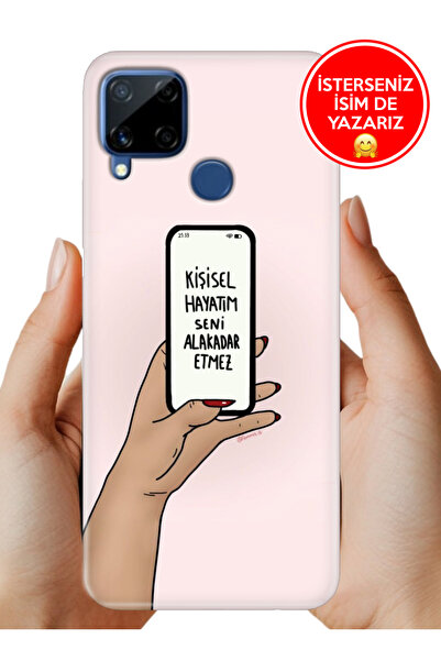 realme C15 Kılıf Desenli Baskılı Kamera Korumalı Silikon Alakadar