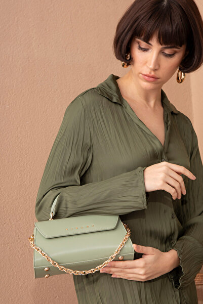 Sisley Green Women's Handbag Sly185