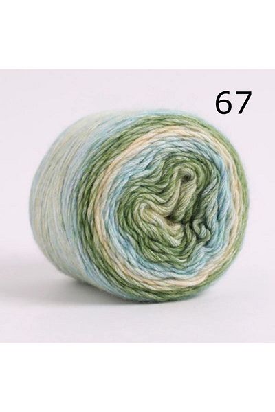 Choice 1167 100g Rainbow Woollen Yarn New Soft Hand Woven Cake Yarn Hat Scarf Sweater Dyeing Crocheting Fan